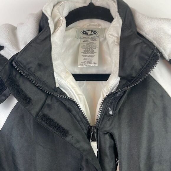 Athletic Works Womens Color Block Full Zip Hooded Jacket 3-way Parka  M(8/10) - Picture 3 of 13